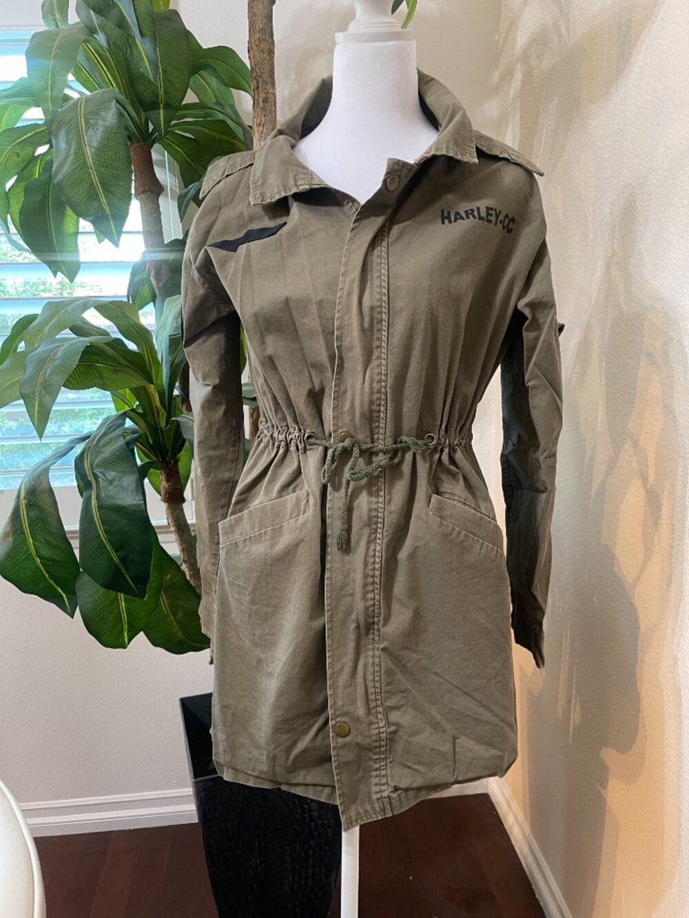 Harley Graphic Hooded Military Utility Parka - Picture 2 of 11
